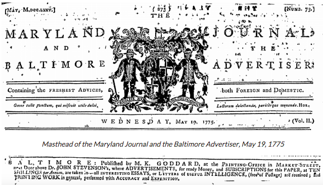 Maryland Journal and the Baltimore Advertiser